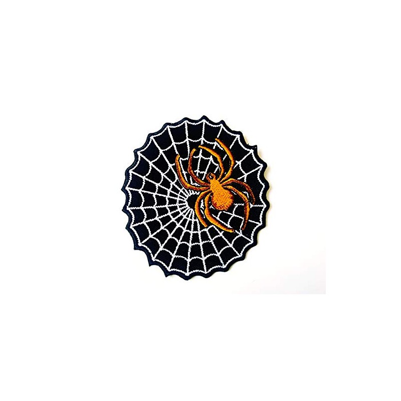 Spider On Web Patch Jacket Biker Rider Motorcycle Jacket Vest