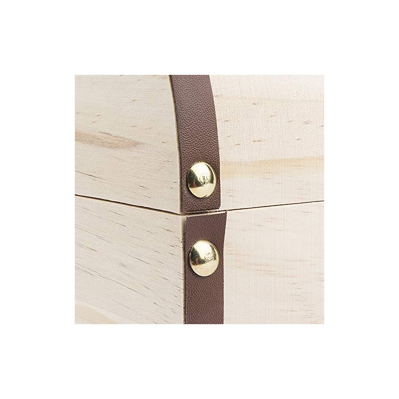 Ideen mit Herz Wooden Treasure Chests with Metal Clasp, Various