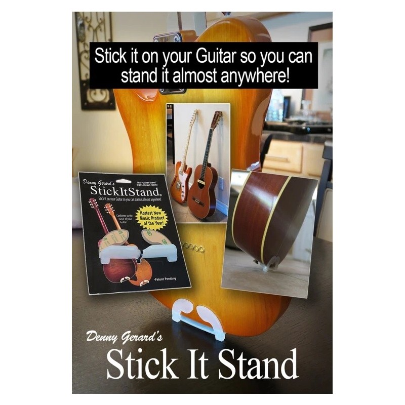 StickItStand Guitar Stand, StickItStand Sticks to your Guitar