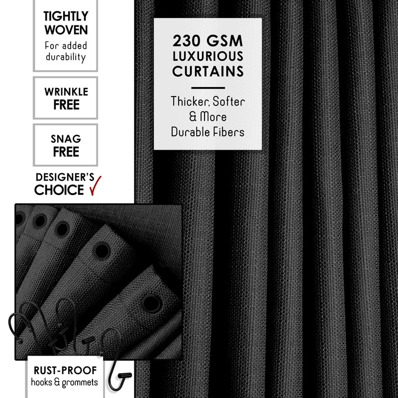 Clara Clark Bathroom Set - Black Bathroom Accessories Set, 24PC