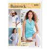 Butterick Misses' Semi-Fitted Shirt, Code B6842 Sewing Pattern Kit, Sizes
