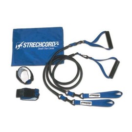 Strechcordz Mini Modular Set ~ Green 8-24lbs ~ Swimmer's Exercise Kit for swimmer's pull, tricep extensions, rowing, overhead raises, proper hip rotation, stroke efficiency
