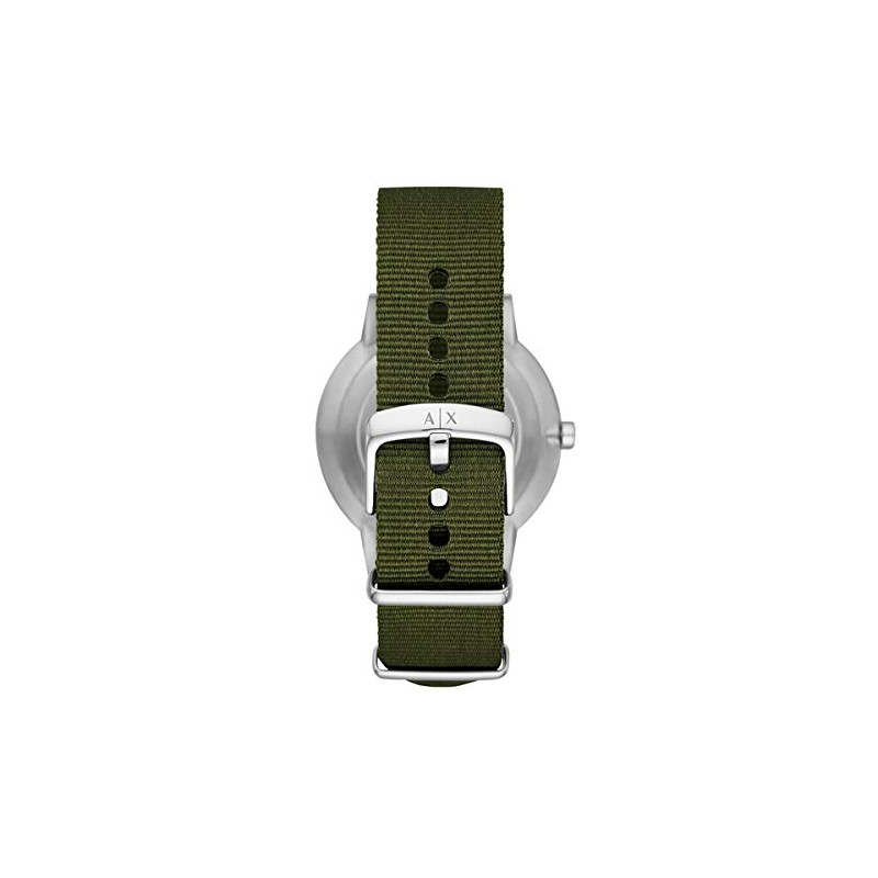 Armani Exchange AX2709 Men's Cayde Olive, Khaki Green, Nylon, Wristwatch