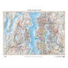 Benchmark Maps Seattle & Puget Sound, Washington Wall Map (18"