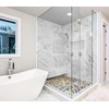 Blujellyfish Glazed Blue Mosaic Ceramic Pebble Porcelain Tile Swimming Pool