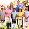 Capoda 6 Pcs Easter Bunny Basket Bags Canvas Rabbit Easter