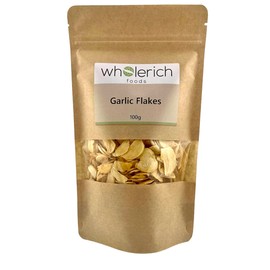 Garlic Flakes Sliced 100g - Wholerich Foods