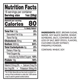 Jack Link's Teriyaki Beef Jerky (2-Pack) – 16 Oz Each – Fresh!  FREE SHIPPING