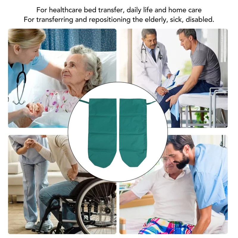 1 Pair Patient Transfer Gloves Slide Sheet Assist Moving Elderly