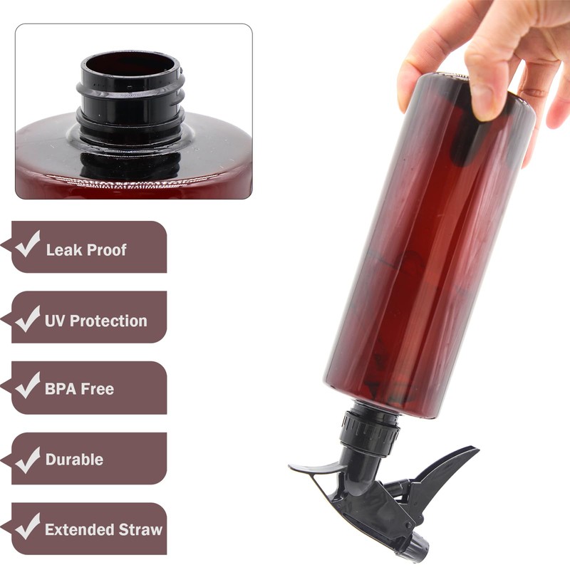 OFFIDIX 360° Water Spray Bottle 2 Pack 16 oz Continuous