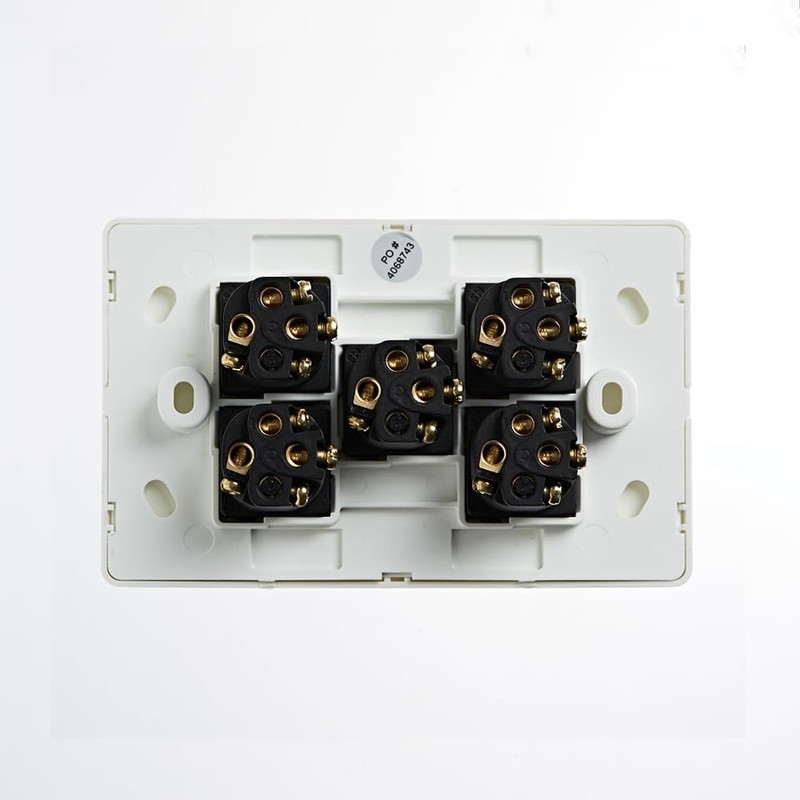 4C | Elegant Wall Switch 5 Gang 250V 16A |