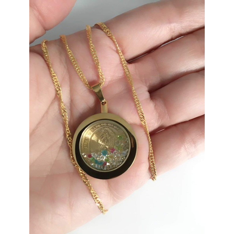 Catholic Pendants for Women Lady of Guadalupe Necklace