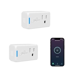 Jinvoo Zigbee Smart Plug, Wireless Mini Socket, Alexa Socket, Smart Home Zigbee Sockett, Compatible with Alexa, Google, Smart Life APP Control, Requires Zigbee Hub (2 Pack)