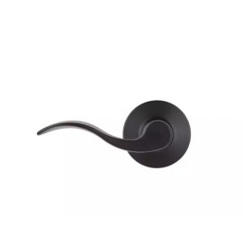 Brinks Passage Interior Hall & Closet Modern Wave Style Door Lever Matte Black