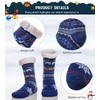 WEVIAS Men's Fleece Lined Cozy Extra Thick Slipper Socks Winter