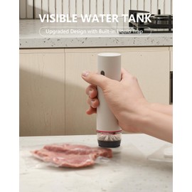 Jcuumld Vacuum Sealer for Food with 30 Reusable Vacuum Bags, 6X Freshness Lock, Cordless Compact Handheld Vacuum Sealer Machine for Kitchen