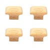 CHENRONGWEI 4Pcs Convenient Handle Solid Wood Cabinet Simple Install Wooden