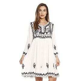Riviera Sun Tunic Dresses for Women 21643-WHITE-2X