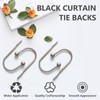 Curtain Tie Backs Hooks 4 Pack Curtain Holdbacks Elegant Curtain