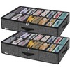 Onlyeasy Sturdy Under Bed Shoe Storage Solution Organizer For Closet