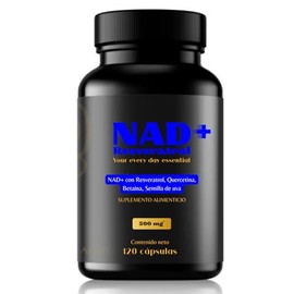 AKAM NAD+ 120 capsulas (500mg) con Resveratrol y Quercetina | Suplemento para Bienestar Celular y Apoyo Nutricional Natural | Vegano