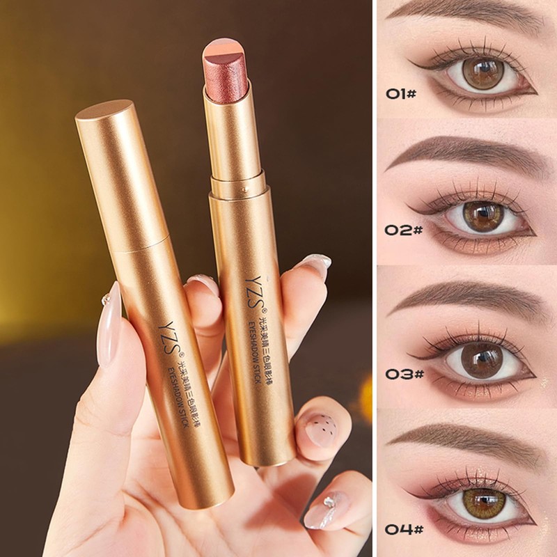 SWEET NIGHT 3 Colors Eyeshadow, Waterproof and Sweatproof, Long Lasting