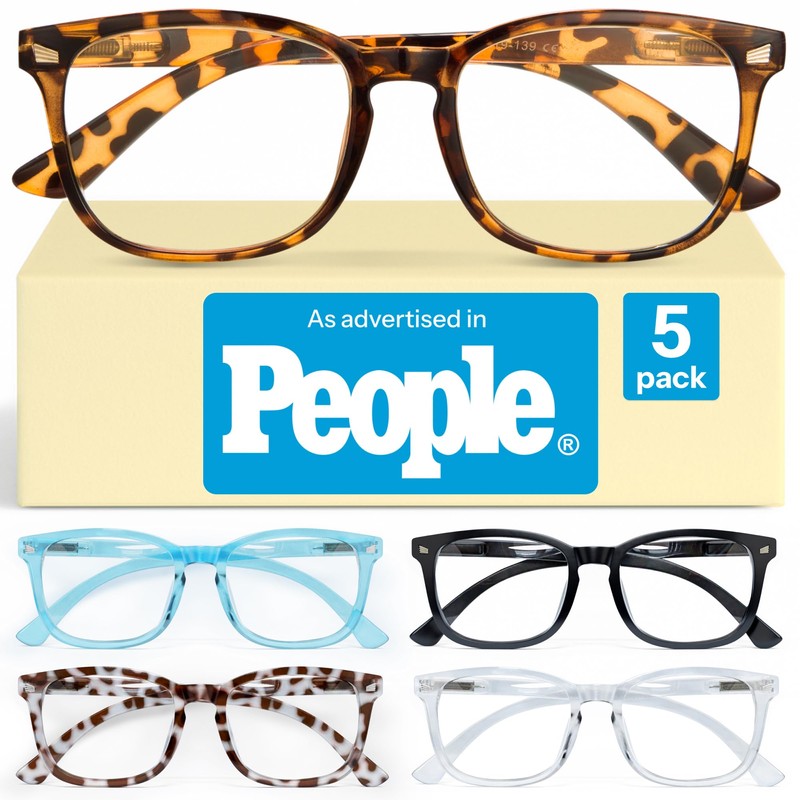 CCVOO 1.75 Reading Glasses for Women, Eye glasses, Blue Light