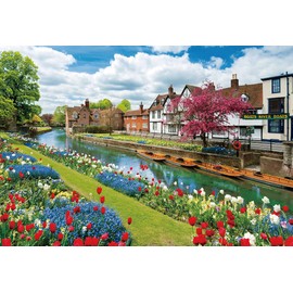 Beverly 1000M-018 Micro Piece Jigsaw Puzzle Canterbury Flower Path (10.2 x 15.0 inches (26 x 38 cm), Made in Japan