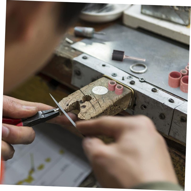 FOMIYES 20pcs Sandpaper Ring Sanding Head for Tool Mesh Polishing