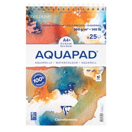 Aquapad Spiral Pad Watercolour A4+ 21 x 31.2 cm 300 g 25 Sheets