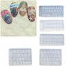 3D Letters and Numbers Nail Art Mold Silicone Combination Decorative
