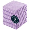 HEIRLOOM COMFORT 5 Pack Dual Tone Waffle Weave Kitchen Towels,