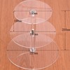 Cupcake Stand Multi Round Tiers Transparent Acrylic High Stability Cupcake