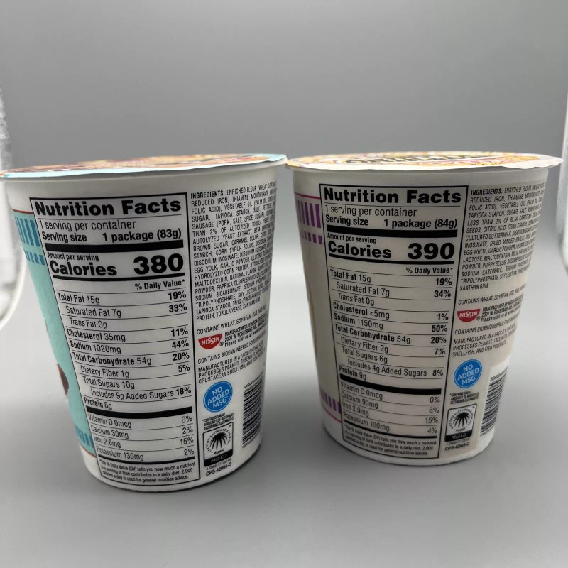 Nissin Cup Noodles Everything Bagel and Breakfast Ramen Noodles 2