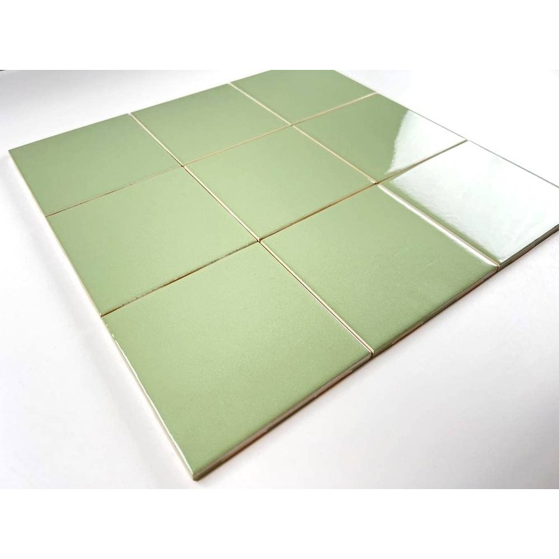 Tenedos 4.25 Inch Glossy Ceramic Tile – Box of 10