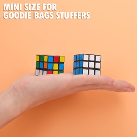 JOLLYFUN 24 Pcs Mini Cubes Bulk, Puzzle Cubes Party Favors, 1.18in 3×3×3 Cube Set, Stress Relief Toys, Party Favors Cube, Birthday Party Gifts, Party Supplies for Boys and Girls, Kids and Adults
