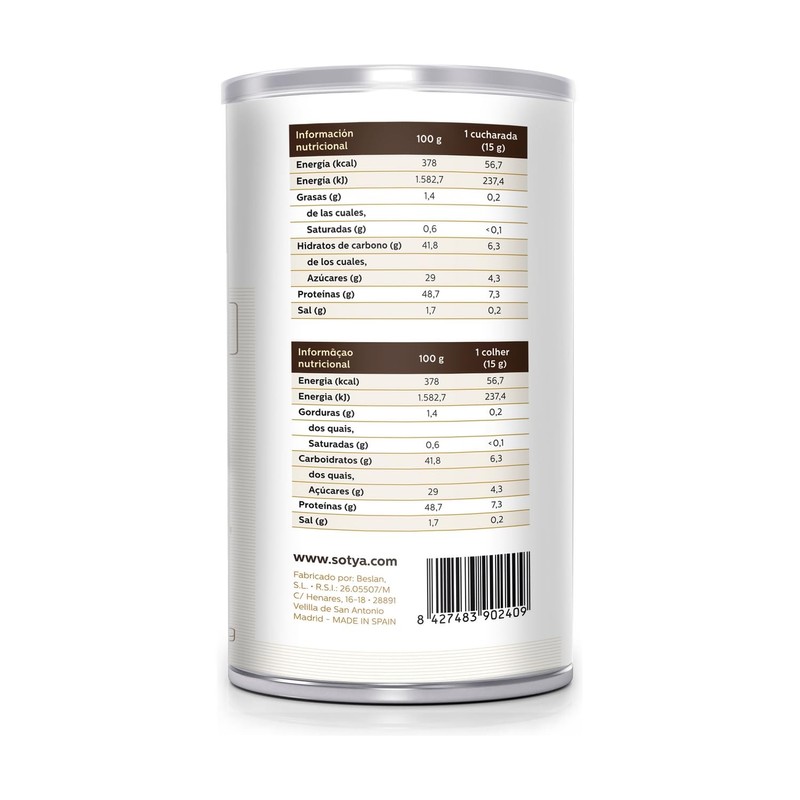 Sotya Leche SOJA Polvo 550 Gr 550 GR