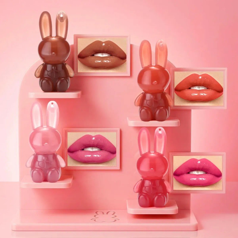 4pcs Labiales Líquidos Conejo Pintalabios Líquido De Conejo