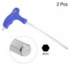 sourcing map 8mm Hex Key T-Handle Dual End Wrench Spanner,