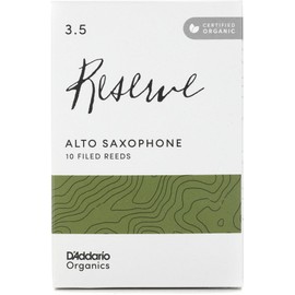 D’Addario D'Addario Reserve Sax First & Only Organic 3.5 Strength, 10 Pack Alto Saxophone Reed (ODJR1035)