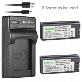 For Sony NP-FC11 Battery & Slim Charger for Sony Cyber-shot DSC-P8R DSC-P8L DSC-P9 DSC-V1