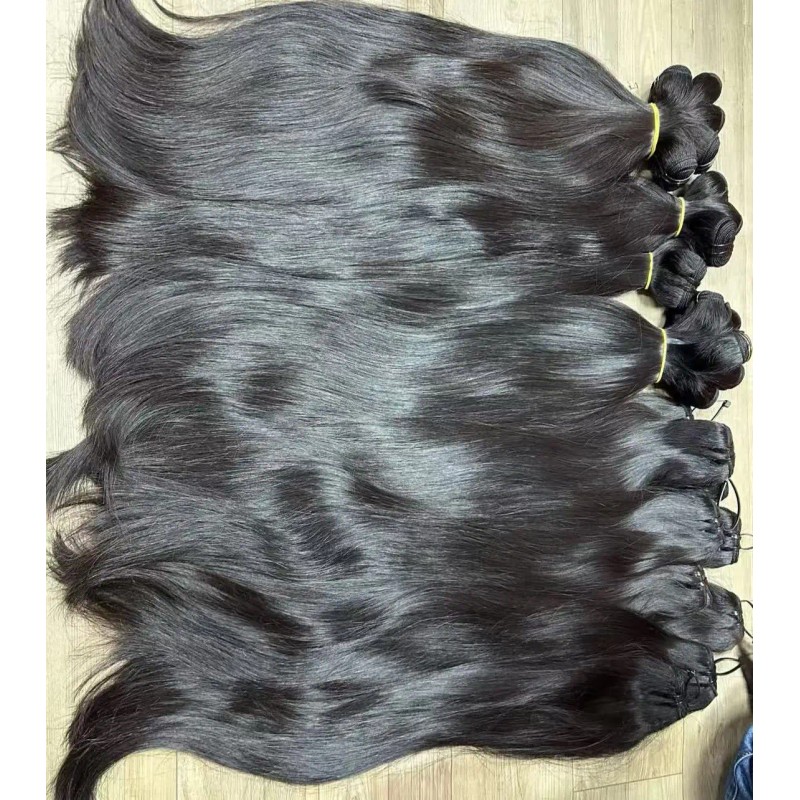 Unprocessed Raw Cambodian Best Quality Raw Human Hair Straight Natural