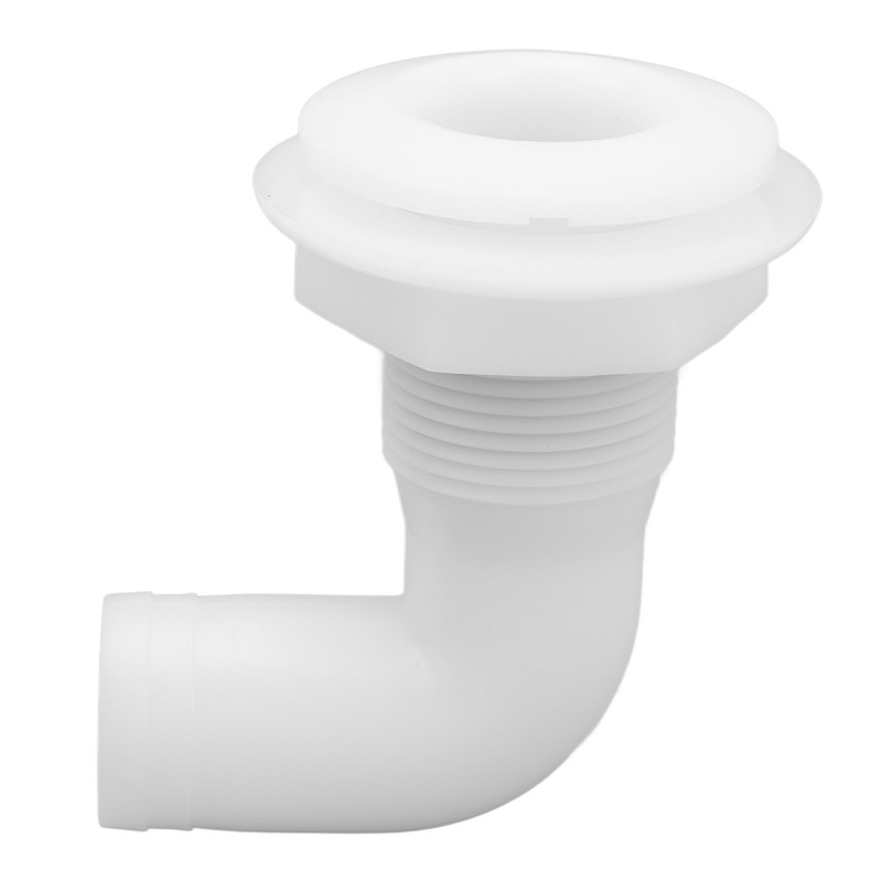 Marine Thru Hull Connector Leakproof Ergonomic Reliable Rugged 90° Thru