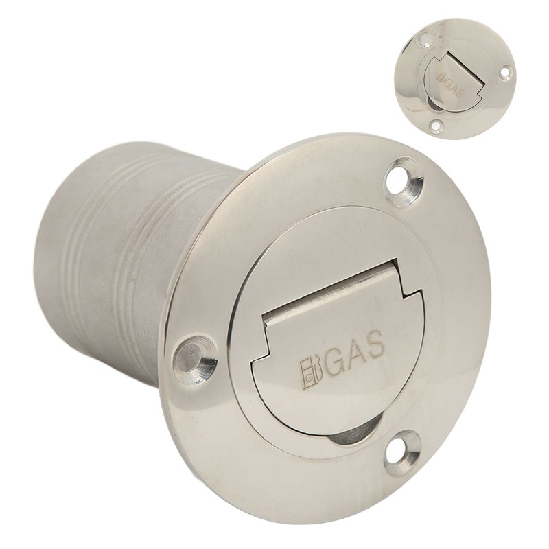 Boat Filler Right Angle Clamshell 316 Stainless Steel Hardware for