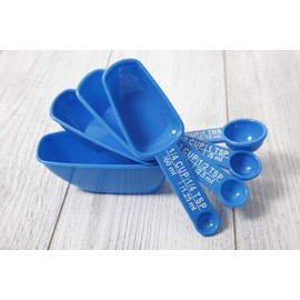 Chef Aid Measuring Scoops and Spoon Set in Blue