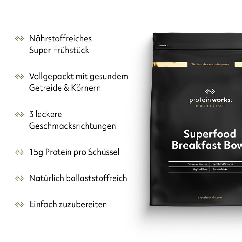 Protein Works Superfood Breakfast Bowl Apple & Cinnamon Protein Rich