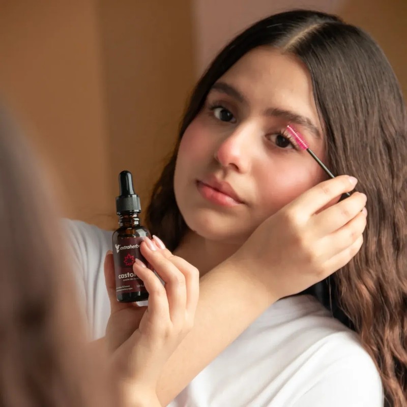 Aceite De Ricino Puro, Para Pestañas Y Cejas Aplicadores