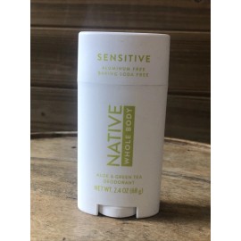 Native Whole Body Deodorant Aloe & Green Tea, Sensitive, 2.4 oz