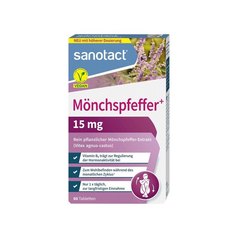 자노탁트 sanotact 몽크 페퍼 정제 60개 43g Sanotact Monk Pepper