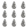 Craftdady 10Sets Tibentan Guru Beads 3-Hole T-Drilled Beads with Cone